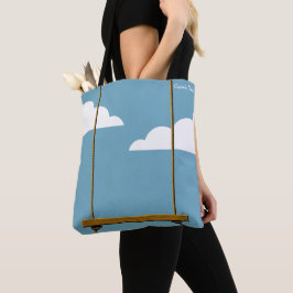 "Cloud nine tote"トートバッグSwing in the Blue Sky トートバッグ