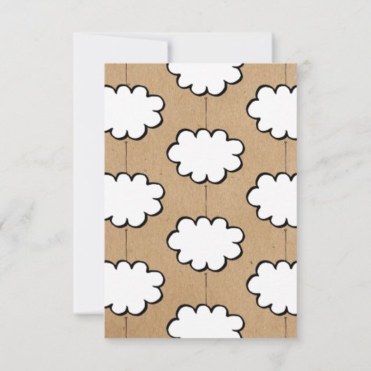 Cloud on a String《キリスト教》洗礼式や命名式招待状 招待状 (裏面)