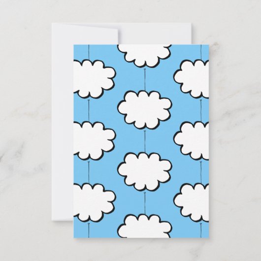 Cloud on a String《キリスト教》洗礼式や命名式招待状 招待状 (裏面)