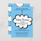 Cloud on a String《キリスト教》洗礼式や命名式招待状 招待状 (正面/裏面)