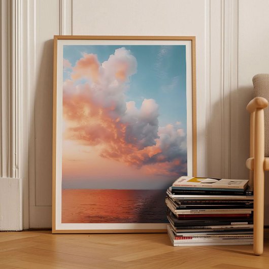 Cloud Print Cloud Poster Sky Print Moody Print Sun ポスター