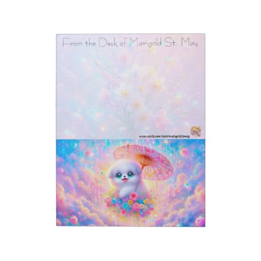 Cloud Puppy Notepad ノートパッド (回転)