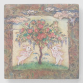 Cloud Rabbits & Tree of Life ストーンコースター (正面)