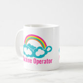 Cloud Rainbow Machineオペレータ コーヒーマグカップ (正面左)