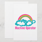 Cloud Rainbow Machineオペレータ 便箋 (正面/裏面)