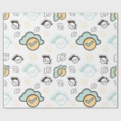 Cloud seamless pattern ラッピングペーパー (フラット)