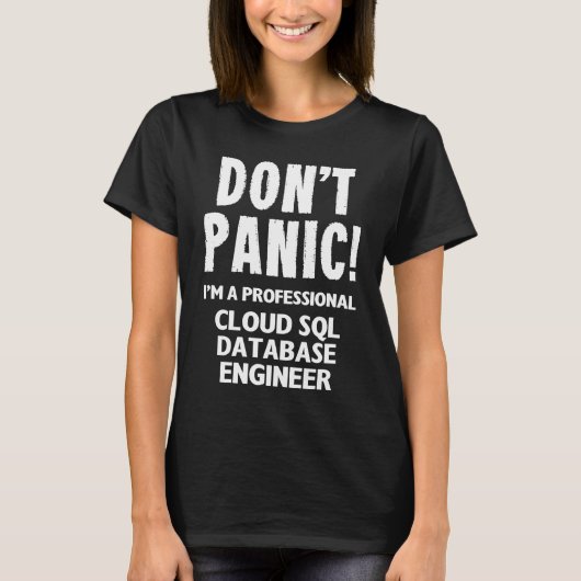 Cloud SQL データベース エンジニア 1 Tシャツ (正面)