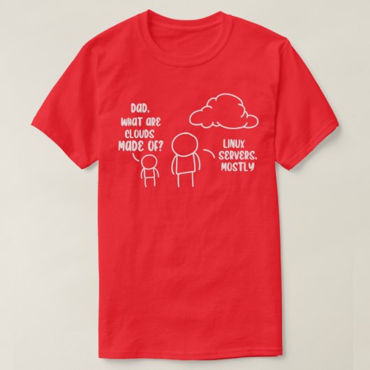 Cloud Storage Data Server Information Technology C Tシャツ (デザイン正面)