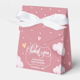 Cloud Theme Baby Shower Dusty Pink Favor Box フェイバーボックス
