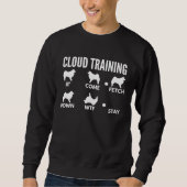 Cloud Training for American Eskimo Dog Owners スウェットシャツ (正面)