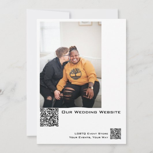 Cloud Wedding Wedding Invite 招待状 (裏面)