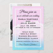 Cloud Wedding Wedding Invite 招待状 (正面/裏面)