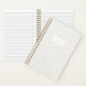 Cloud White | Coastal Bamboo Trellis オリジナルノート ノートブック (内側)