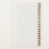 Cloud White | Coastal Bamboo Trellis オリジナルノート ノートブック (裏面)