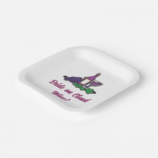 Cloud Wineの花嫁！ ペーパープレート (傾斜あり)