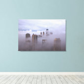Cloudbase in the City On Canvas キャンバスプリント (インサイチュ (ウッドフロア))