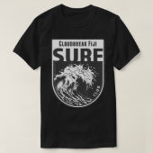 Cloudbreakタバルアアイランドフィジサーフスーベニアスサーフィ Tシャツ (デザイン正面)