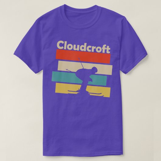 Cloudcroft New Mexico Retro Ski Tシャツ (デザイン正面)