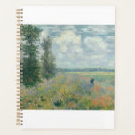 Cloude MonetのArgenteuil近くのポピー畑 プランナー手帳<br><div class="desc">オスカー・クロード・モネˈト(UK: /ɒmnegradod,  US: /molodˈ,  mnavor: [kmnnname] 14月1840 - 5 1926年12月14日)は印象派の創始者であり、特に彼の自然として彼の鍵に見られるモダニズムのの原説ののののののののののののののののの画家をののをのである。 彼の長いキャリアの間に、彼は印象派の自然以前の自分の認識の哲学の最も一貫性と多産の開業医であっ表現た、特にプレインエア（屋外）の風景に適用され絵画た。[2] 「印象主義」という用語は、モネとその仲間がサロンの代替品として開始した1874年に展示された彼のインプレッション絵画の、純然たるレバントのタイトルに由来する。モネはノルマンディーのルアーブルで育ち、幼い頃からアウトドアやスケッチに興味を持つようになった。母親のルイーズ・ジュスティン・オーブレ・モネは画家の志を支持したが、父親のクロード・アドルフは失意し、ビジネスの道を歩むよう望んだ。彼は彼の母親と非常に近かったが、彼女は1857年1月に16歳で亡くなり、彼は彼の子供のいない妻を持ったが裕福な叔母マリー・ジャンヌ・レカドルと一緒に住むために送られた。アカデミー・スイスで勉強に進み、学歴の画家チャールズ・グレイの下でオーギュスト・ルノアールの同級生として活動した。初期の作品は風景や海の風景、ポートレートなどだが、ほとんど注目を集めなかった。鍵の初期の影響は、彼をプレインエアの概念に導入したユージェーヌ・ブダン絵画だった。1883年からモネは同じくフランス北部のジヴェルニーに住み、住宅や財産を購入し、睡蓮の池を含む広大な造園プロジェクトを開始した。モネの田舎を描くフランスのという野心は、光の移り変わりや季節の移り変わりを捉えるべく絵画、同じシーンを何度も作り出す手法を生み出した。その中で最高のは、彼の生涯の20年間にわたって絶え間なく彼を占領した彼のシリーズのヘイスタックス(1890-91)、ルーアン大聖堂の絵画(1894)、ギヴェルニーの彼の庭の睡蓮の絵画などが知られている。彼の生涯の間に頻繁に展示され、成功したモネの名声と人気は、彼が世界で最も有名な画家の一人となり、芸術家グループの急成長のためのインスピレーションの源となった20世紀後半に急上昇した。デュラン・ルーエルの以前のモネと同胞の支持が低下し始めると、モネ、ルノアール、ピサロ、シスレー、ポール・セザンヌ、エドガー・デガス、ベルテ・モリソトは独立して作品を発表し、その名の下でモネが形成の主要姿であった画家・彫刻家・彫刻家の無名会を開催した。[12インスパイア][12][15]やや年を取った同世代のピサロとエドゥアール・マネの[41] スタイルや運動との関連を避けるために選ばれたグループは、サロンからの独立と支配的な学問主義への拒絶の中で統一された。[12][42]モネはグループの最も有名な風景画家として評判を得た。[16] 1874年の第1回展では、モネがインプレッション、日の出、ランチョン、ブールバード・デ・カプシネスを展示した[43] 美術評論家のルイ・ラロイ書は、敵対的な評論を行った。Impression、Sunrise(1872)、ルアーブル港の漠然とした描写、文体の迂回路に注目し、「印象主義」という言葉を作り上げた。[15][42]より進歩的な批評家は人生の描写を賞賛した – ルイ・エドモンド・デュランティは彼らのスタイル絵画を「革命の」と呼んだ。[42] 彼はその後インスパイアその名を後悔し信じて、彼等が「その多数は印象派を持たぬ」集団であると云った。[14] 総出席数は三百人と推定される。モネ価格の印象：1000フランで日の出が売れなかった。[44][45][46]展示会は60フランを支払う準備ができている誰にでも開かれ、アーティストは陪審員の干渉なしに作品を展示する機会を開いた。[44][45][46]もう6]サロンにに再反対の18776与え66666666のでに展。[28][47]第3回展では、1877年4月5日厳選された、過去でガレ・サン・ラザレを使って制作したダースの作品7点を1877年4月5日に、彼は初めて「同じ場所の多くの絵画と同期し、その場面と時代性を慎重にに調整した」した。 絵画は批評家に好評を博し、特に列車の発着の仕方を賞賛した[48]。 4回目の展示では、彼の関与はカイロボッテ側の交渉によって行われた。[15] [49][50]モネ、ルノアール、ピサロ、モリソト、セザンヌ、シズリーは実験を行った</div>