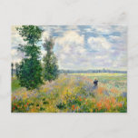 Cloude MonetのArgenteuil近くのポピー畑 ポストカード<br><div class="desc">Poppy Fields near Argenteuil by Claude Monet,  1875，キャンバス上の油</div>