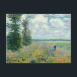Cloude MonetのArgenteuil近くのポピー畑 ポストカード<br><div class="desc">Cloude MonetのArgenteuil近くのポピー畑</div>
