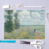 Cloude MonetのArgenteuil近くのポピー畑 薄葉紙 (クラフト)