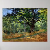 Cloude Monet The Bodmer Oak, Fontainebleau Forest ポスター (正面)