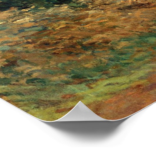 Cloude Monet The Bodmer Oak, Fontainebleau Forest ポスター (角)