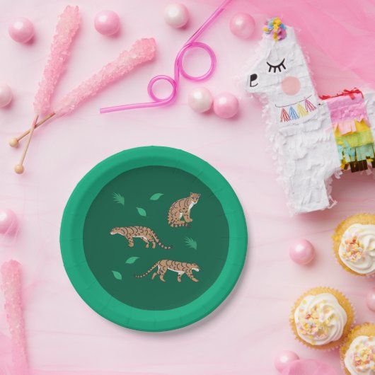 Clouded Leopard ペーパープレート (パーティー)