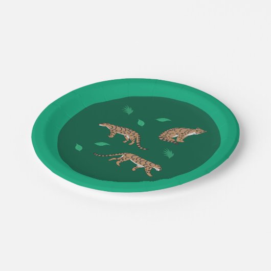 Clouded Leopard ペーパープレート (アングル)