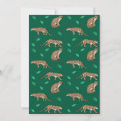 Clouded Leopard Happy Birthday 招待状 (裏面)