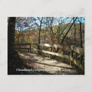 Cloudland渓谷の州立公園の細道の郵便はがき ポストカード