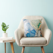 Cloudsマクロ。空の色と白の色の汚れ。Tr クッション (椅子)