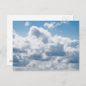 clouds-388922美しい空の自然ブルーホワイトクロウ ポストカード (正面/裏面)