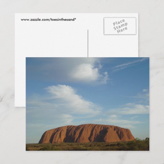 Clouds at Ayers Rock ポストカード (正面/裏面)