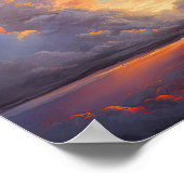 Clouds At Dawnのアート絵画プリントポスター ポスター (角)