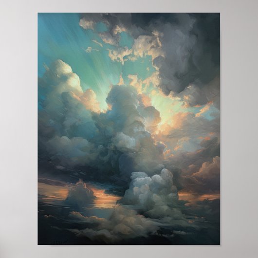 Clouds At Dawnのアート絵画プリントポスター ポスター (正面)