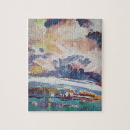 Clouds Building Painting / Artist Larry Lerew ジグソーパズル