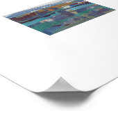 Clouds Building Painting / Artist Larry Lerew ポスター (角)