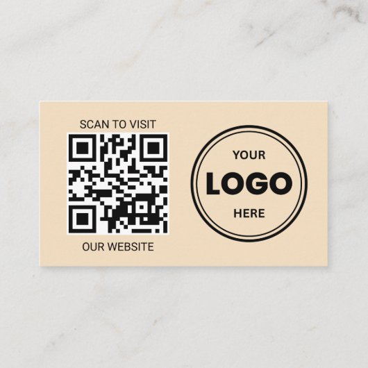 Clouds Custom Logo QR Code Business Card 名刺 (裏面)