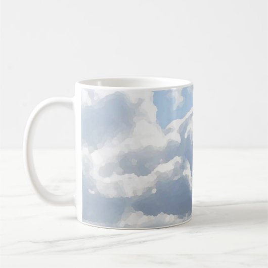 Clouds in Blue Sky  コーヒーマグカップ (左)