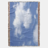 clouds in blue sky スローブランケット (正面縦)