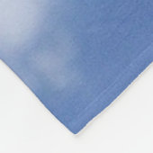 clouds in blue sky フリースブランケット (角)