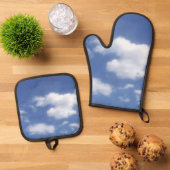clouds in blue sky  鍋つかみ&鍋敷きセット (トップダウン)