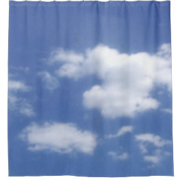 clouds in blue sky shower curtain シャワーカーテン