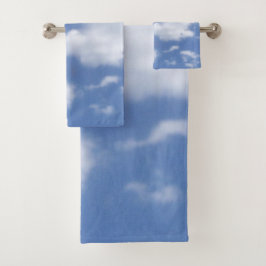 clouds in blue sky towel set バスタオルセット