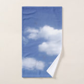 clouds in blue sky towel set バスタオルセット (ハンドタオル)