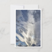 Clouds in January sky - Ducks vision Note Card ノートカード (正面)