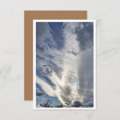 Clouds in January sky - Ducks vision Note Card ノートカード (正面/裏面)