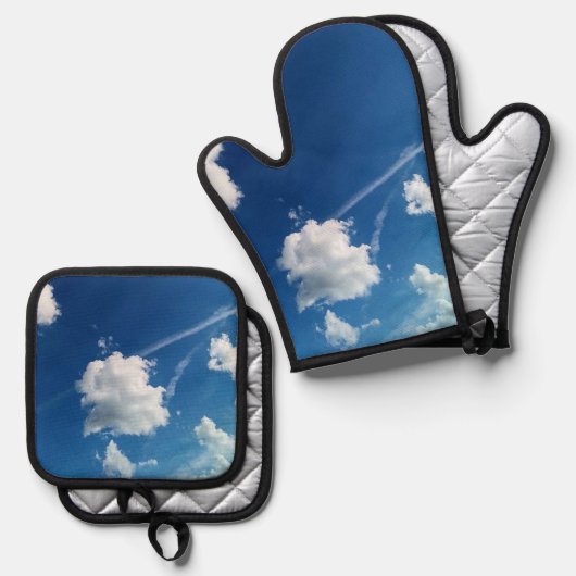 Clouds in the light 鍋つかみ&鍋敷きセット (正面/裏面)